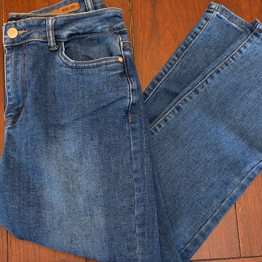 Black Label Straight Leg Blue Jeans